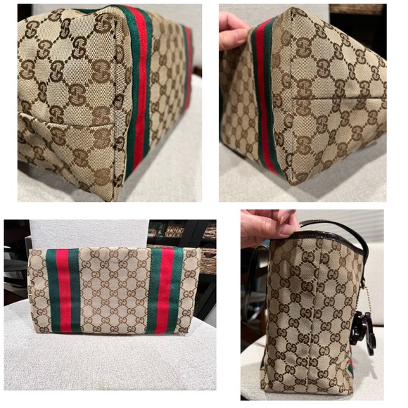 Gucci Sherry line Beige and Brown Tote Bag - Picture 5 of 12
